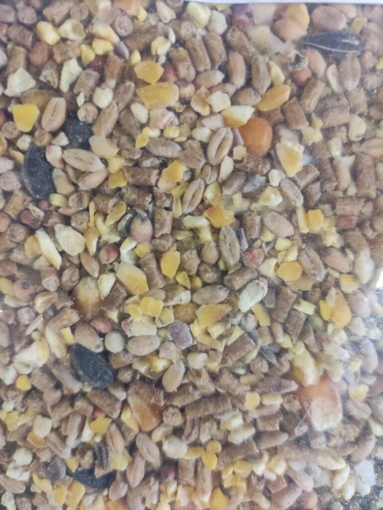 MIX DI CEREALI PER POLLI CONTENENTE : CEREALI, GIRASOLI, PELLET DI SOIA, SALI MINERALI  E VITAMINE 